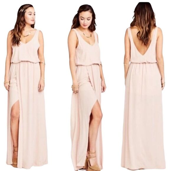 Show Me Your MuMu Kendall Maxi Dress NWT Small Dusty Rose - Picture 17 of 17